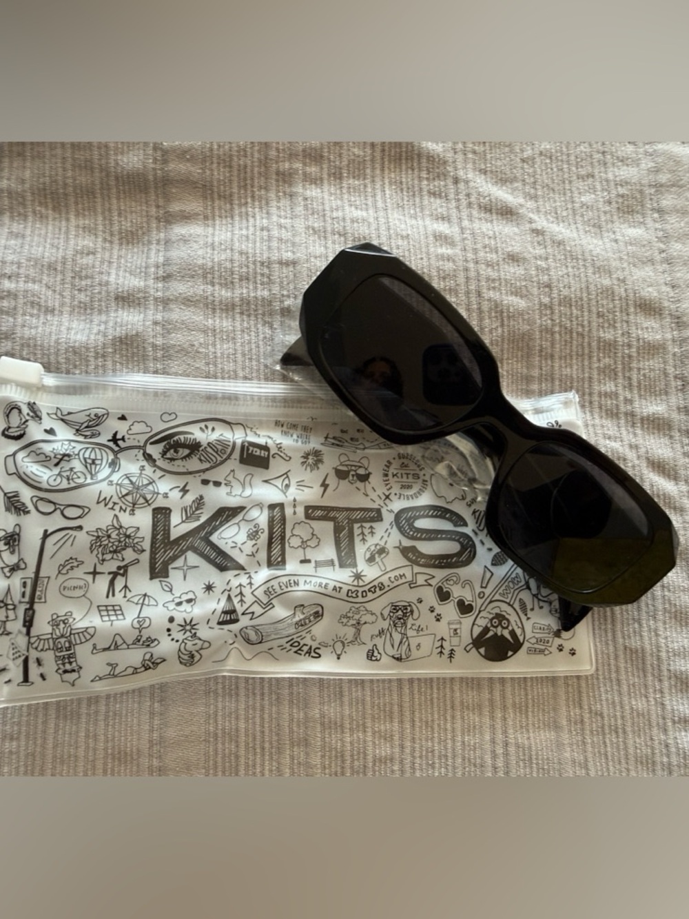 KITS Black Thick Frame Sunglasses - Canadian Conpany